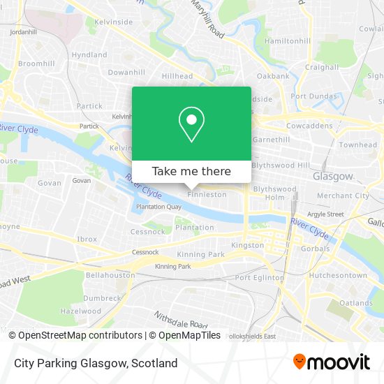 City Parking Glasgow map