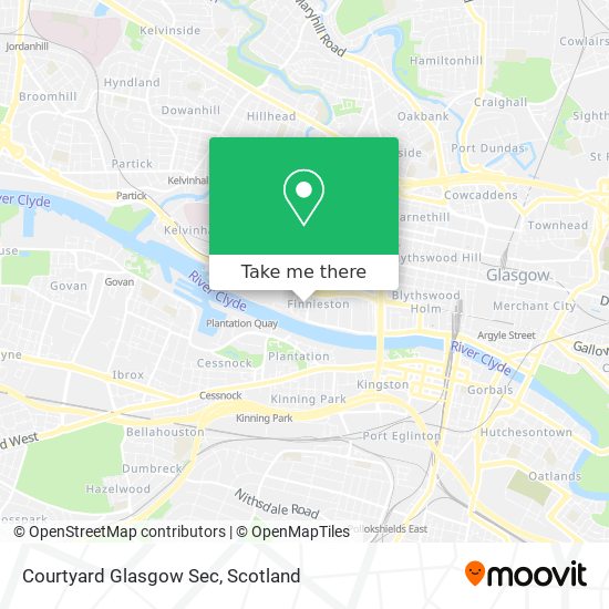 Courtyard Glasgow Sec map