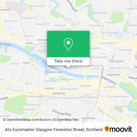 Ats Euromaster Glasgow Finneston Street map