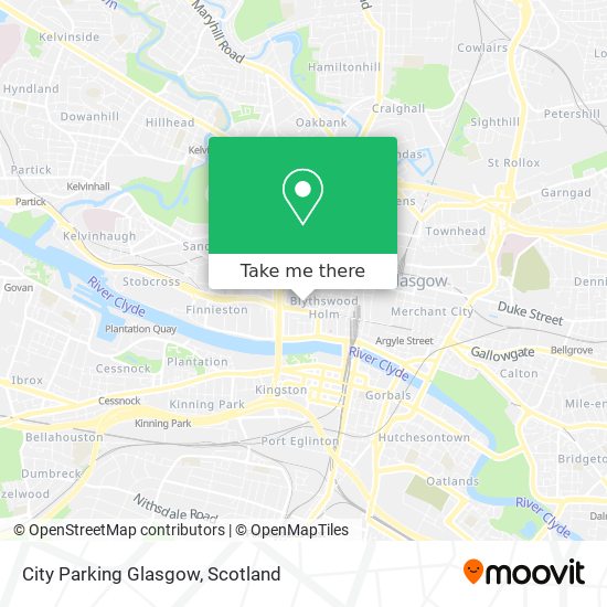 City Parking Glasgow map