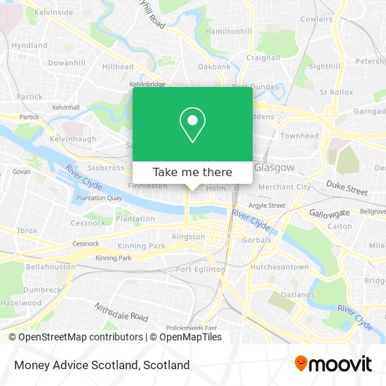 Money Advice Scotland map