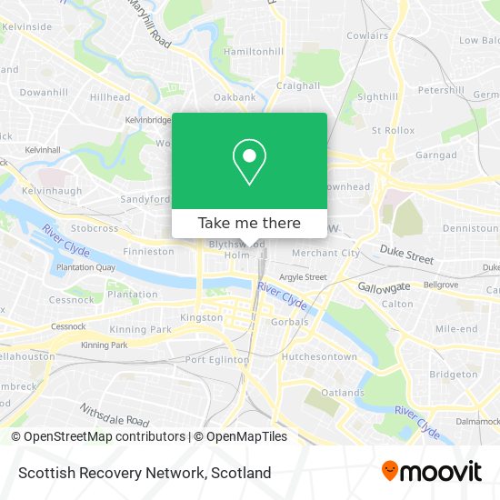 Scottish Recovery Network map