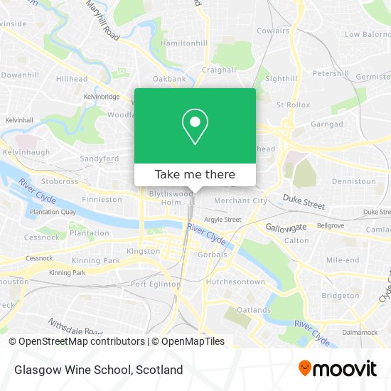 Glasgow Wine School map