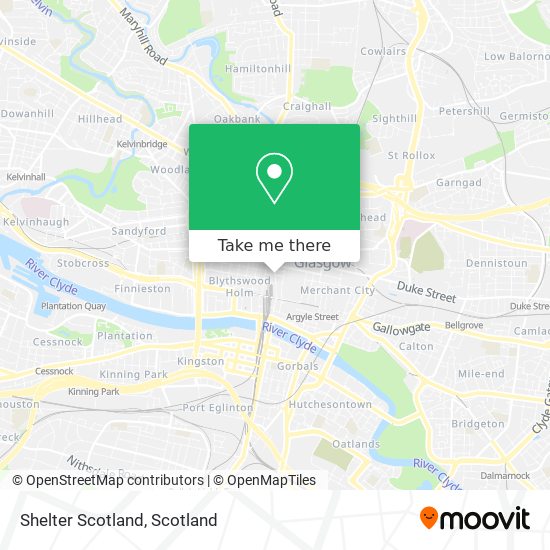 Shelter Scotland map