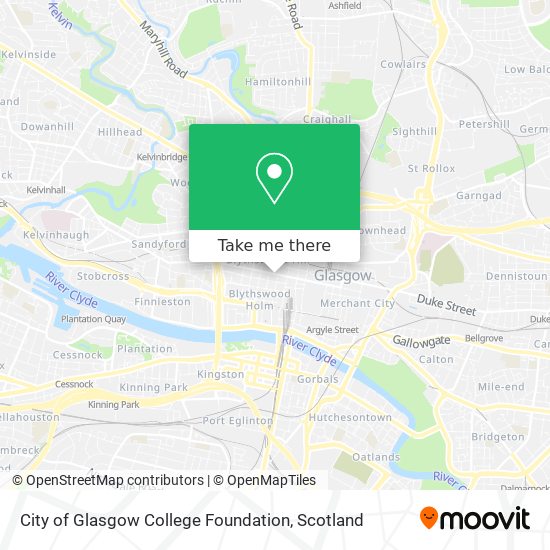 City of Glasgow College Foundation map