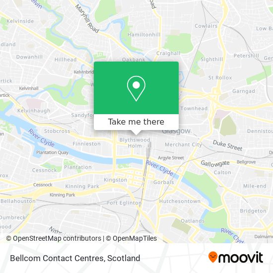 Bellcom Contact Centres map