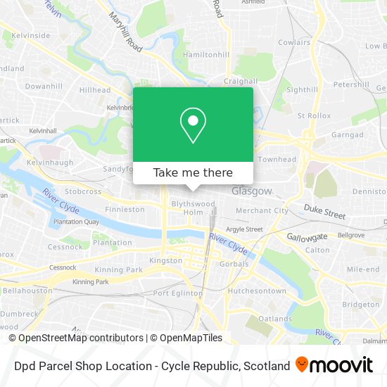 Dpd Parcel Shop Location - Cycle Republic map
