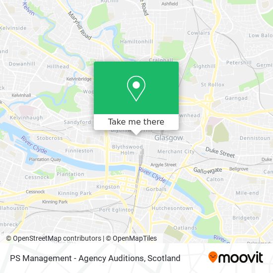 PS Management - Agency Auditions map
