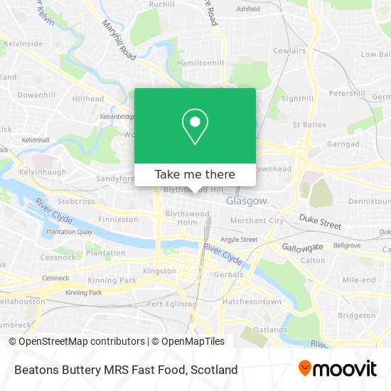 Beatons Buttery MRS Fast Food map