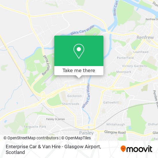 Enterprise Car & Van Hire - Glasgow Airport map