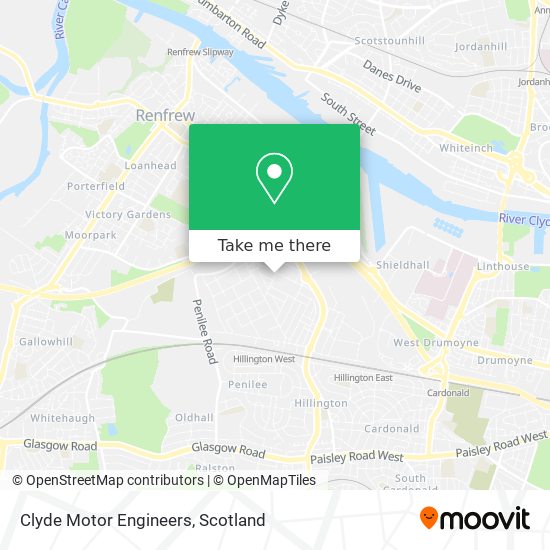 Clyde Motor Engineers map