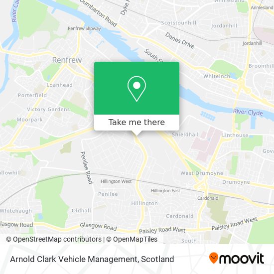 Arnold Clark Vehicle Management map