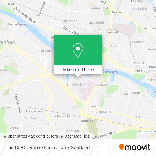 The Co-Operative Funeralcare map