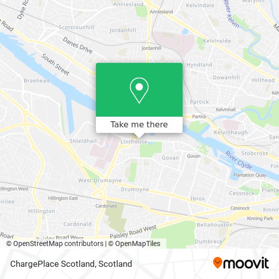 ChargePlace Scotland map