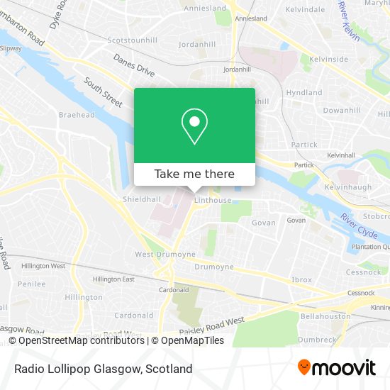 Radio Lollipop Glasgow map