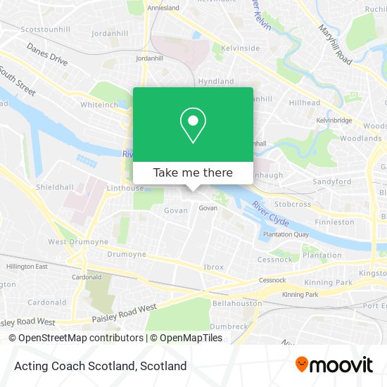 Acting Coach Scotland map