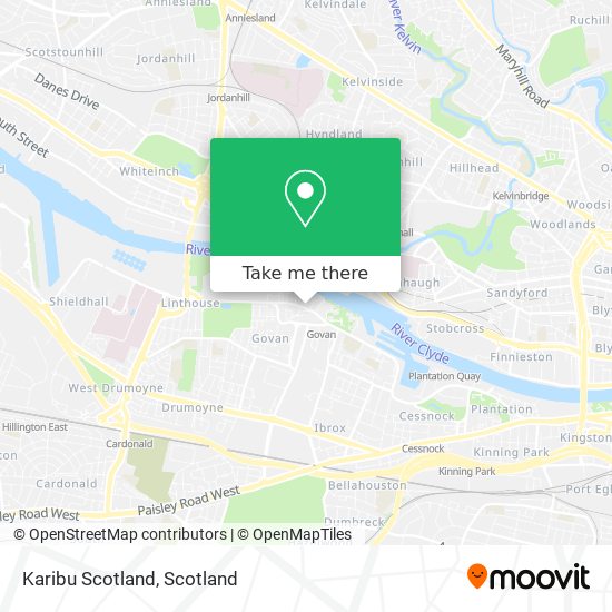 Karibu Scotland map