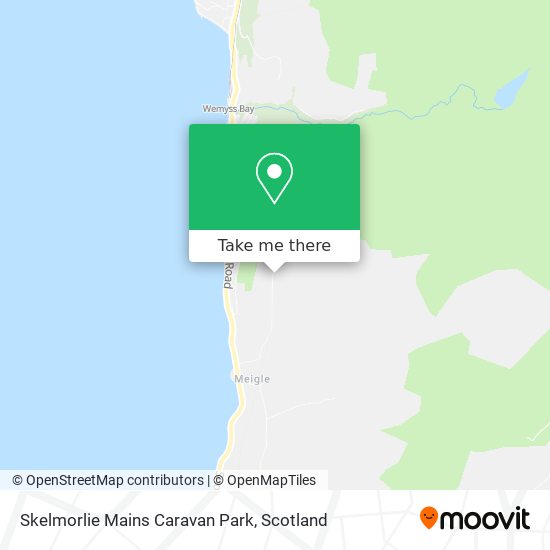 Skelmorlie Mains Caravan Park map