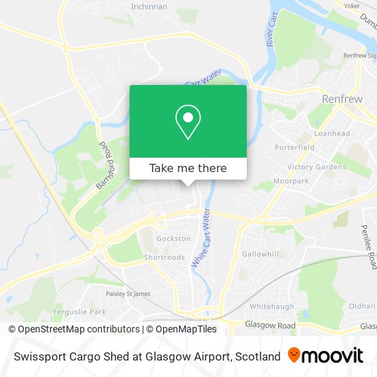 Swissport Cargo Shed at Glasgow Airport map