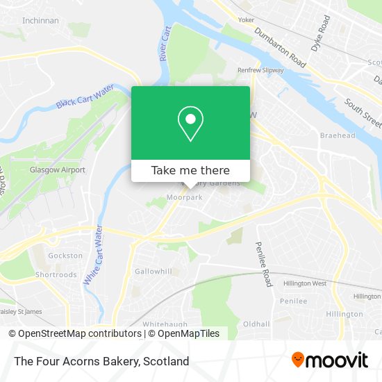 The Four Acorns Bakery map