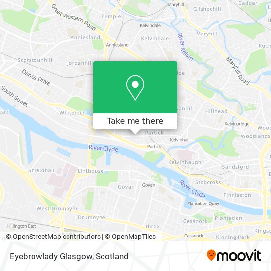 Eyebrowlady Glasgow map