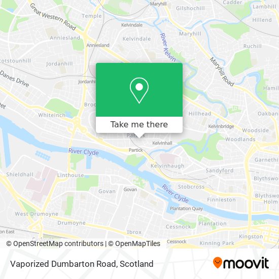 Vaporized Dumbarton Road map