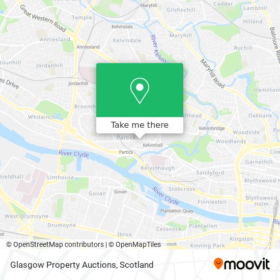 Glasgow Property Auctions map