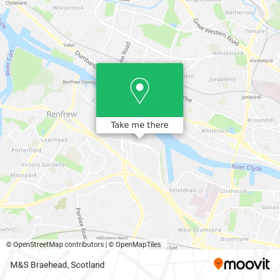 M&S Braehead map