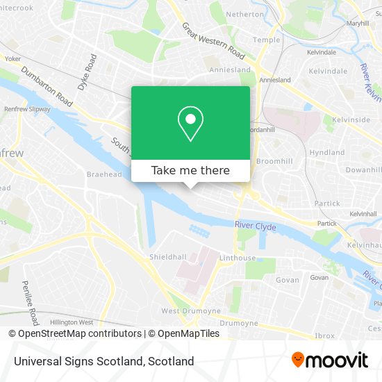 Universal Signs Scotland map