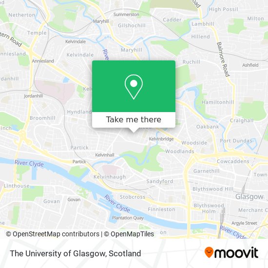The University of Glasgow map