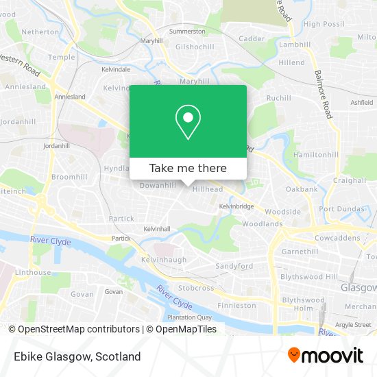 Ebike Glasgow map