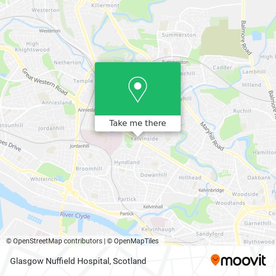 Glasgow Nuffield Hospital map