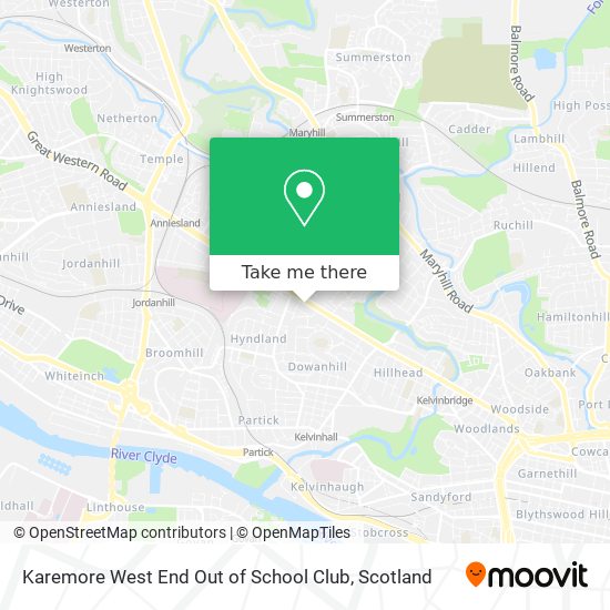 Karemore West End Out of School Club map