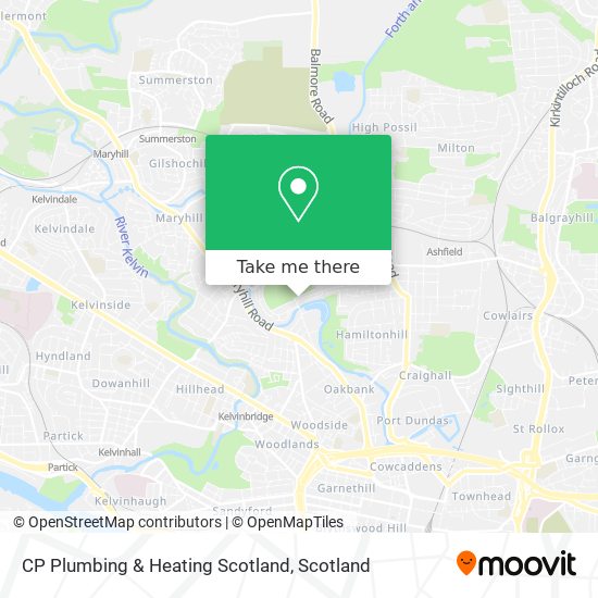 CP Plumbing & Heating Scotland map