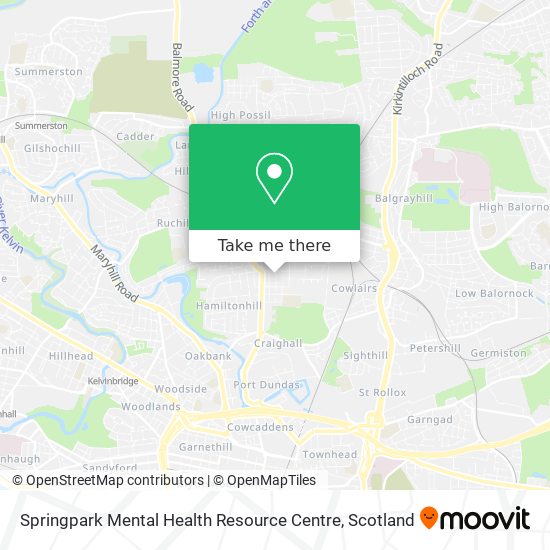 Springpark Mental Health Resource Centre map