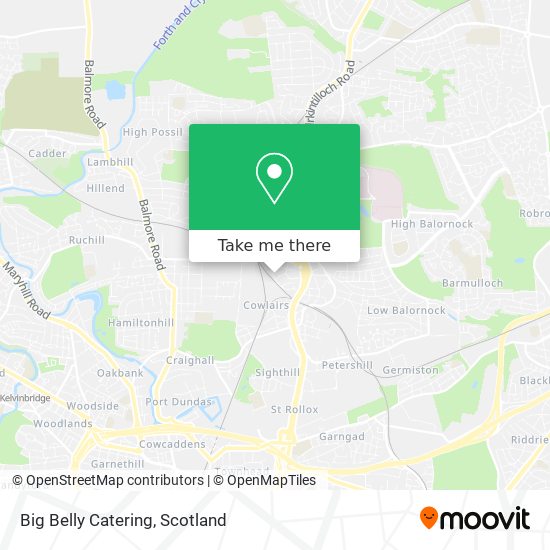 Big Belly Catering map