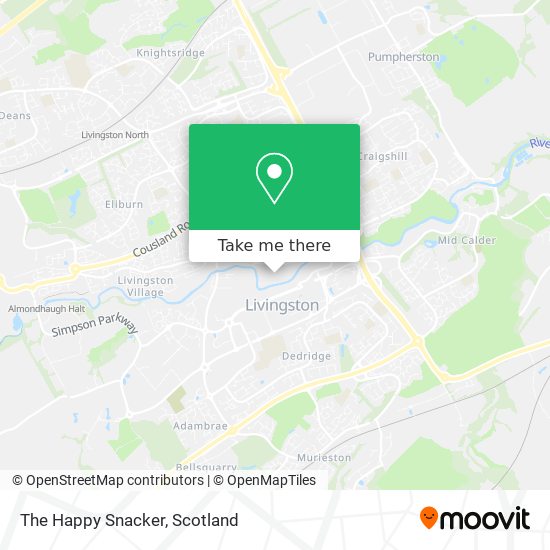 The Happy Snacker map