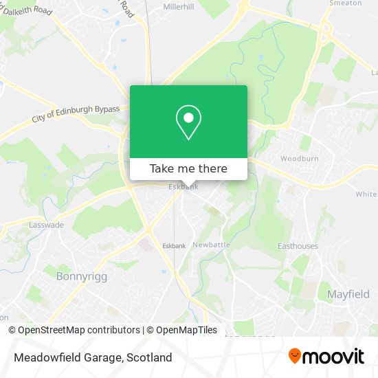 Meadowfield Garage map