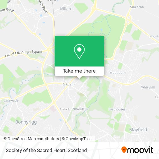 Society of the Sacred Heart map