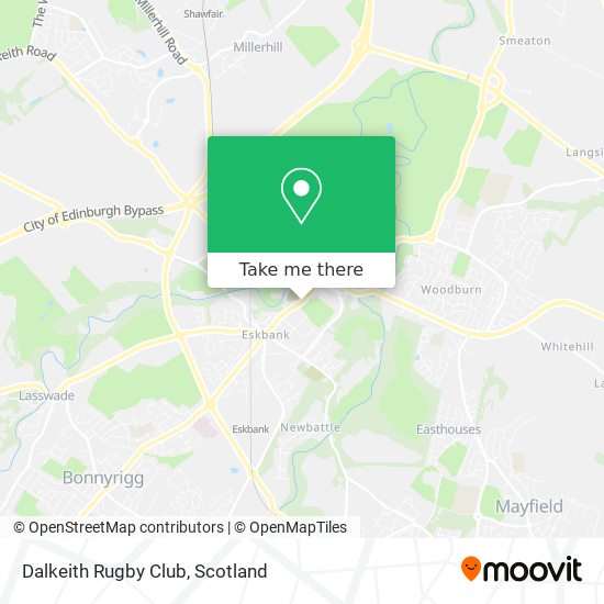 Dalkeith Rugby Club map