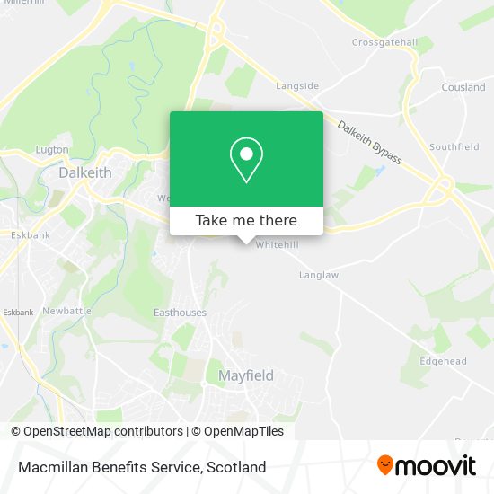 Macmillan Benefits Service map