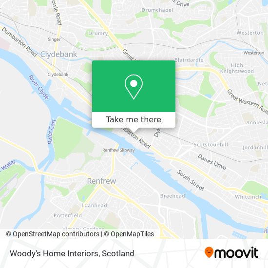 Woody's Home Interiors map
