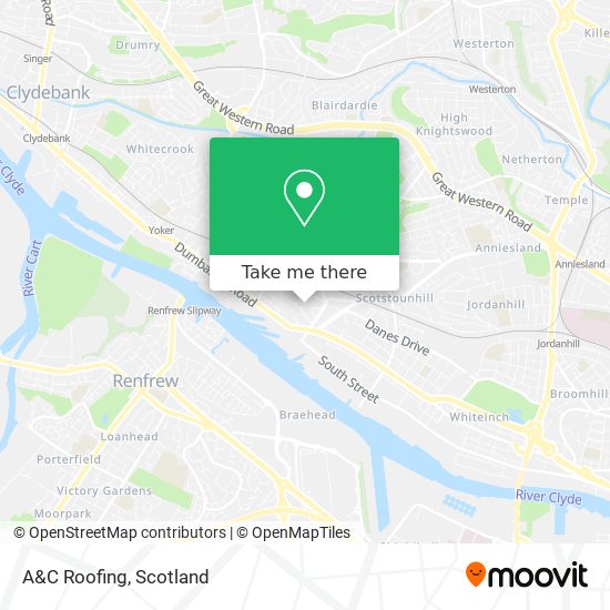 A&C Roofing map