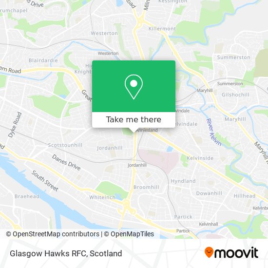 Glasgow Hawks RFC map
