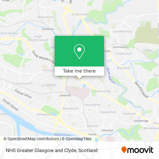 NHS Greater Glasgow and Clyde map