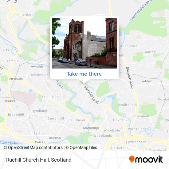 Ruchill Church Hall map