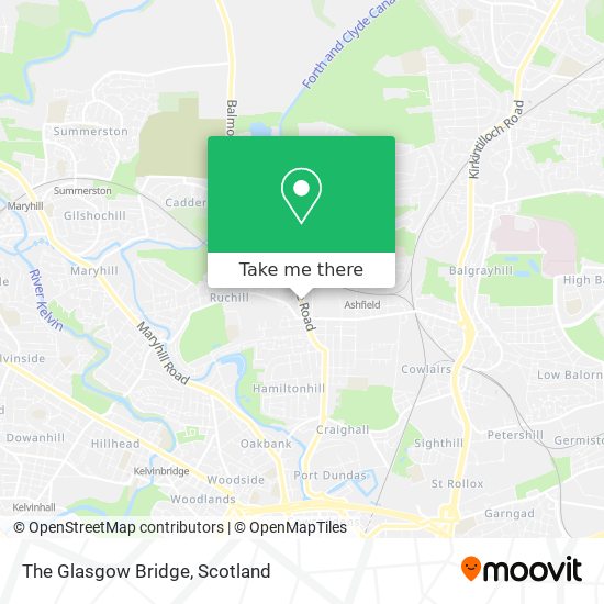 The Glasgow Bridge map
