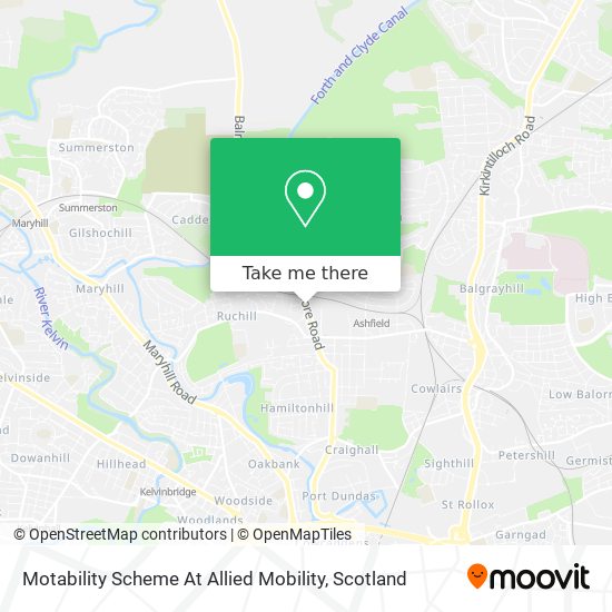 Motability Scheme At Allied Mobility map