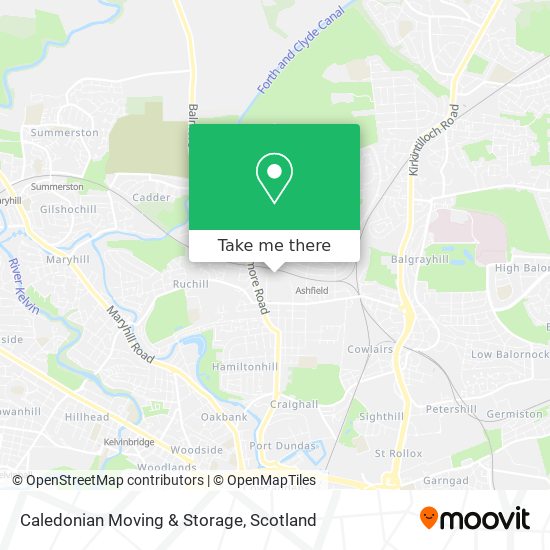 Caledonian Moving & Storage map