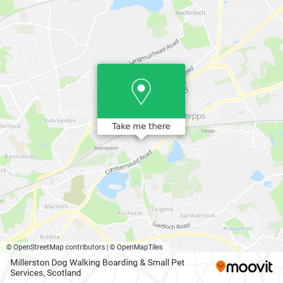 Millerston Dog Walking Boarding & Small Pet Services map